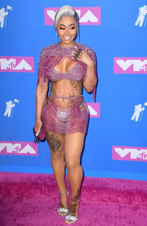 Blac Chyna con un diseño brillante y poca tela en los premios MTV Video Music 2018