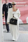 Lady Gaga con un total white en Venecia