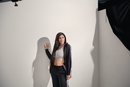 Kylie Jenner en el set de la nueva campaña de adidas Originals para la colección 'Falcon'