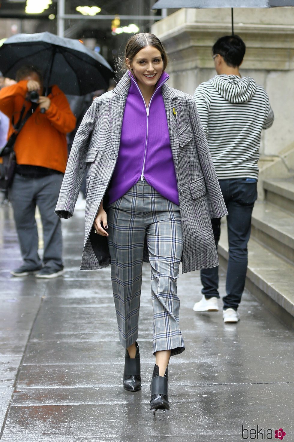 Olivia Palermo luce estampado en Nueva York