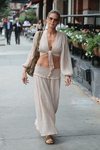 Heidi Klum con un conjunto muy fresquito en Nueva York