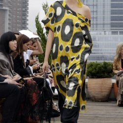 Vestido animal print de Oscar de la Renta primavera/verano 2019 en la New York Fashion Week
