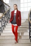 Americana granate de Victoria Beckham primavera/verano 2019 en la London Fashion Week