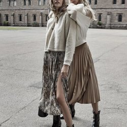 Falda larga de la colección otoño/invierno 2018/2019 de Stradivarius