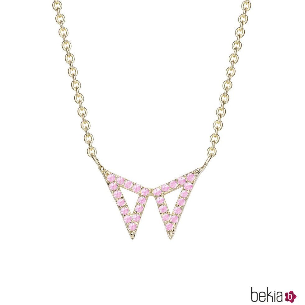 Colgante de mariposa de la colección Apodemia  Sparkle con cadena dorada 2018
