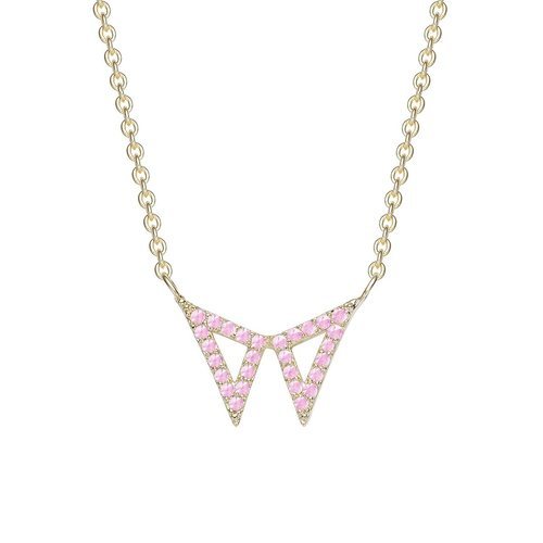 Colgante de mariposa de la colección Apodemia  Sparkle con cadena dorada 2018