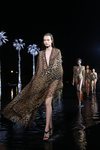 Vestido animal print de Saint Laurent primavera/verano 2019 en la Paris Fashion Week