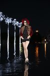Chaqueta con ribetes dorados de Saint Laurent primavera/verano 2019 en la Paris Fashion Week