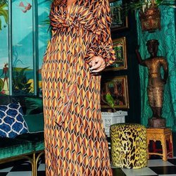 Vestido estampado de la colección cápsula de Ashley Graham para Pretty Little Things