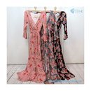 Vestido largo con estampado floral de la nueva firma española Pequeña Moma 2018