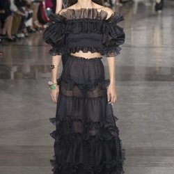 Vestido con volantes de Giambattista Valli primavera/verano 2019 en la Paris Fashion Week