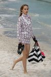 Vestido estampado de Chanel primavera/verano 2019 en la Paris Fashion Week
