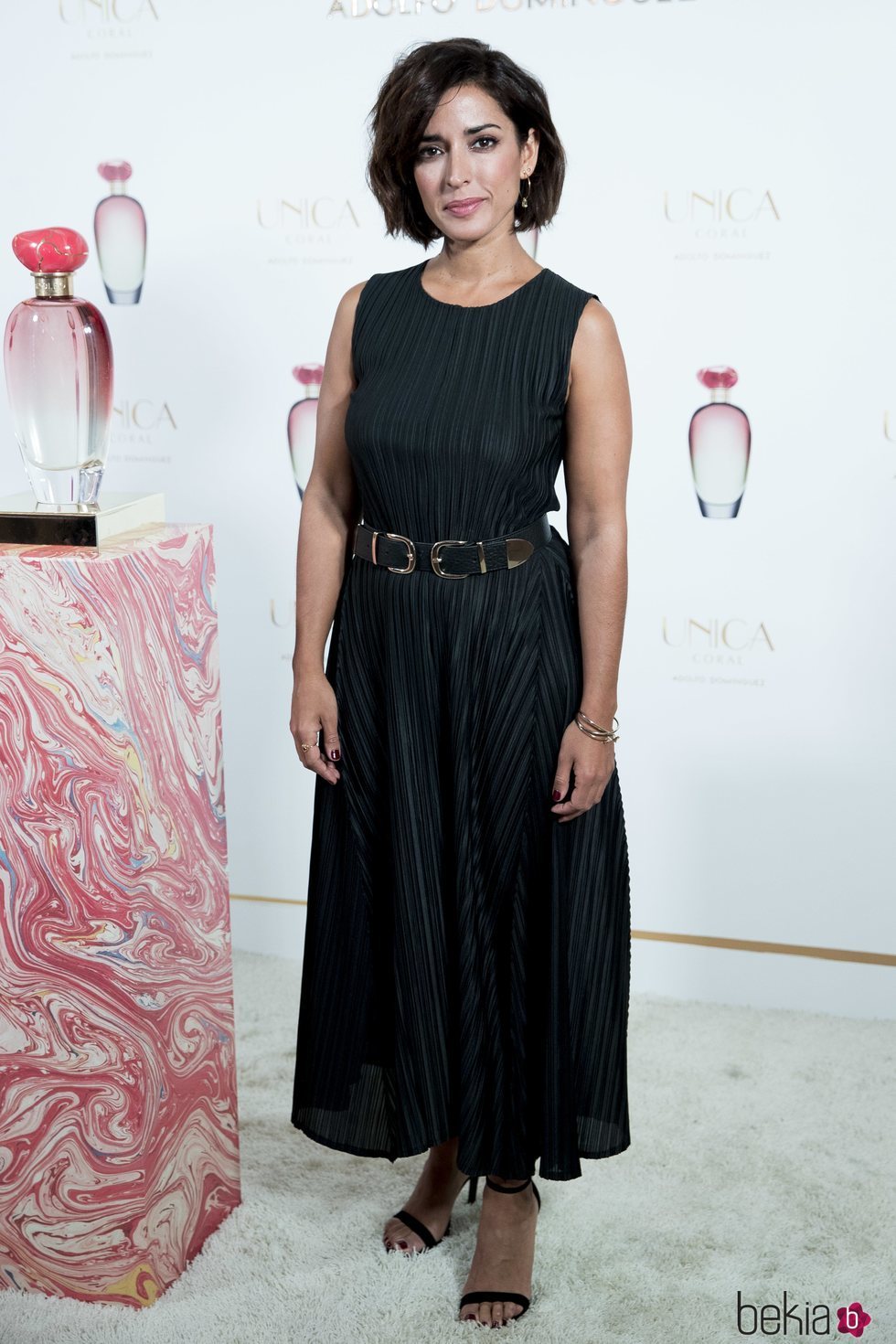 Inma Cuesta con un look lady en la presentación de la nueva fragancia de Adolfo Domínguez