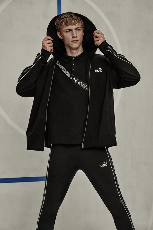 Chaqueta con cremallera de la colección cápsula de Karl Lagerfeld para Puma
