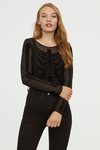 Body de color negro de la colección cápsula de Halloween de H&M 2018