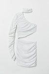 Vestido blanco asimétrico de la colección cápsula de Halloween de H&M 2018