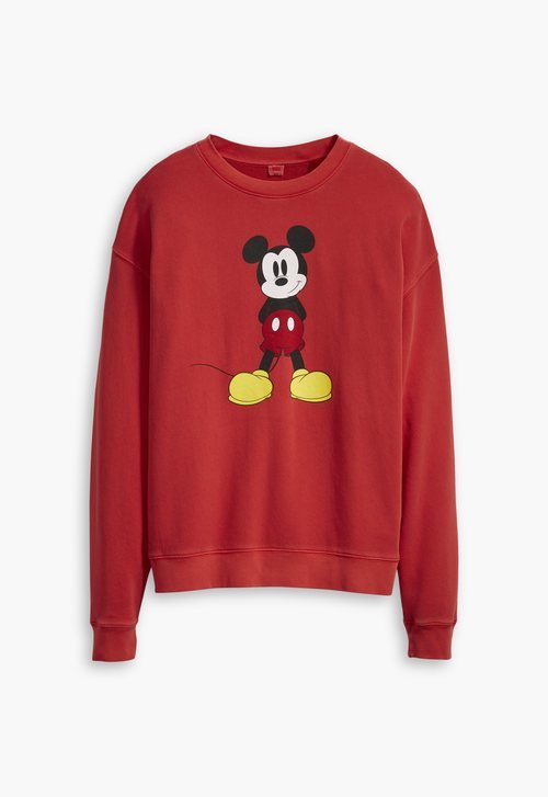 Sudadera roja de la nueva colección Levi's x Mickey Mouse