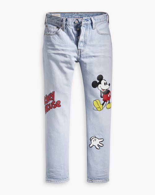 Vaqueros de la nueva colección de Levi's x Mickey Mouse