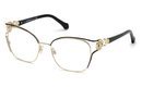 Gafas de ver doradas con patillas negras de Roberto Cavalli y Marcolin