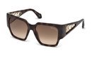 Gafas de sol con montura print animal de Roberto Cavalli y Marcolin