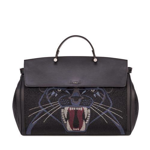 Bolso negro Mercurio Pantera de Furla FW18