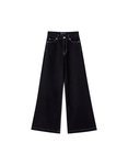 Pantalón vaquero negro de pata de elefante de la colección cápsula de Rosalía para Pull and Bear