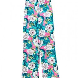 Pantalón fluido con estampado de flores de Sfera