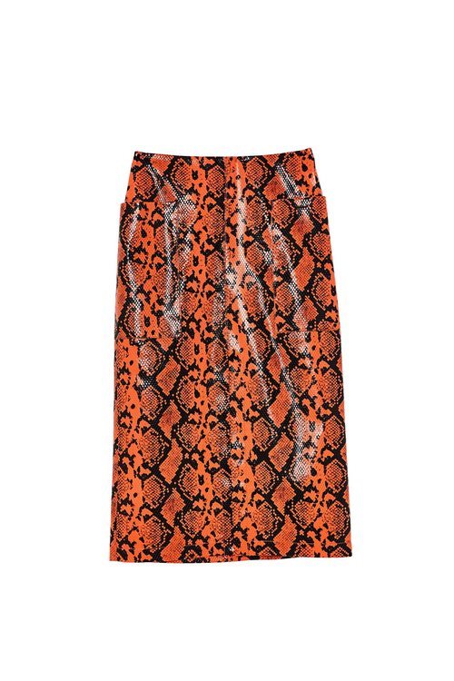 Falda de tubo con estampado de serpiente de Sfera