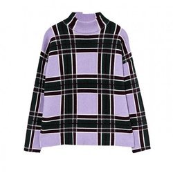 Jersey lila con cuadros de Sfera