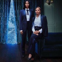 Naomi Campbell y su madre en la campaña de Navidad 2018 de Burberry