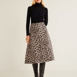 Falda 'animal print' de la nueva colección de Mango otoño/Invierno 2018/2019