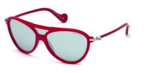 Gafas de sol rojas de ligero estilo de aviador de Marcolin Moncler otoño/invierno 2018