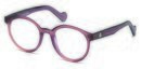 Gafas redondas de tonalidad lila de Marcolin Moncler otoño/invierno 2018