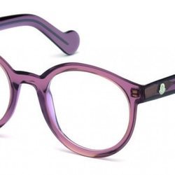 Gafas redondas de tonalidad lila de Marcolin Moncler otoño/invierno 2018