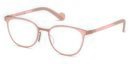 Gafas cuadradas rosa palo de Marcolin Moncler otoño/invierno 2018