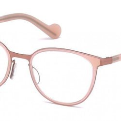Gafas cuadradas rosa palo de Marcolin Moncler otoño/invierno 2018