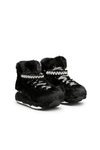 Botas negras de pelo de la colección Furry de Hogan para el otoño/invierno 2018