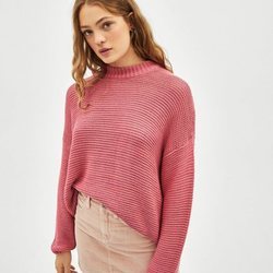 Jersey rosa de punto de Bershka 2018