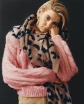 Bufanda de estampado de leopardo de Bershka 2018