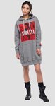 Sudadera gris larga con el logo de Nirvana de la colección cápsula de Replay 2018