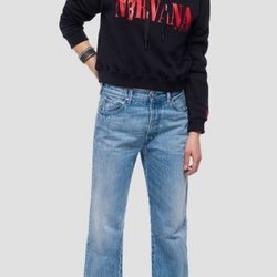 Sudadera negra de Nirvana de la colección cápsula de Replay 2018