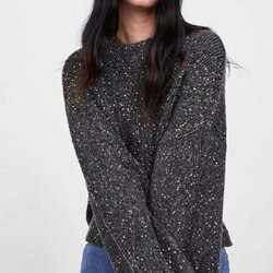 Jersey con lentejuelas de la colección otoño/invierno 2018/2019 de Zara