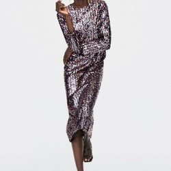 Vestido multicolor de la colección otoño/invierno 2018/2019 de Zara