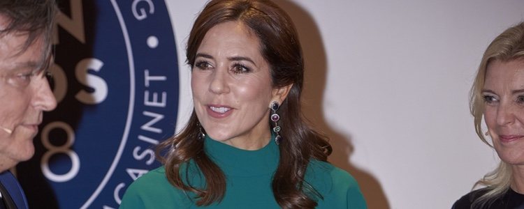 La Princesa Mary de Dinamarca presidiendo un evento de moda en Copenhage