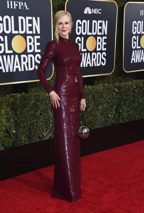 Nicole Kidman con un vestido de Michael Kors en los Globos de Oro 2019