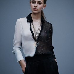 Camisa blanca y negra colección primavera 2019 de Lanvin