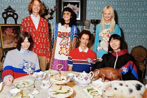 Imagen de la campaña de la colección cápsula invierno 2019 de Gucci
