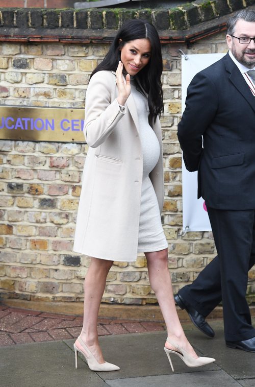 Meghan Markle con un vestido de H&M en un acto oficial en Londres