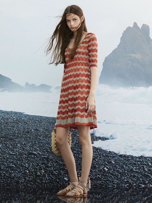 Vestido corto de la colección primavera 2019 de M Missoni