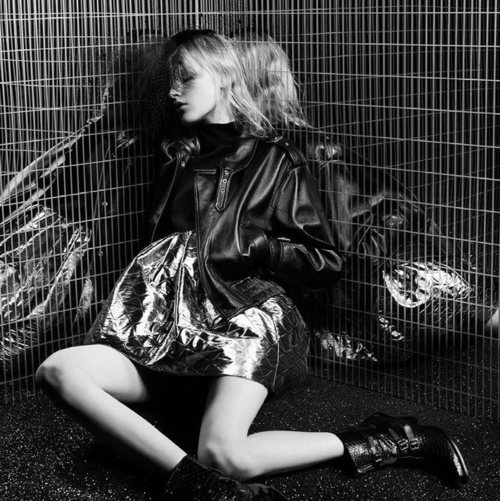 Cazadora de cuero de la colección primavera 2019 de Celine